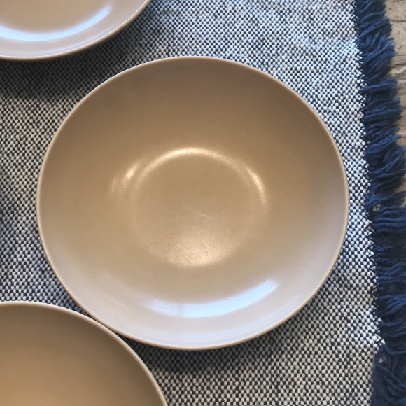 Vintage Oneida Melmac Berry Bowls Tan Beige S/7 - Picture 4 of 10